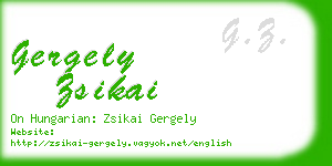 gergely zsikai business card